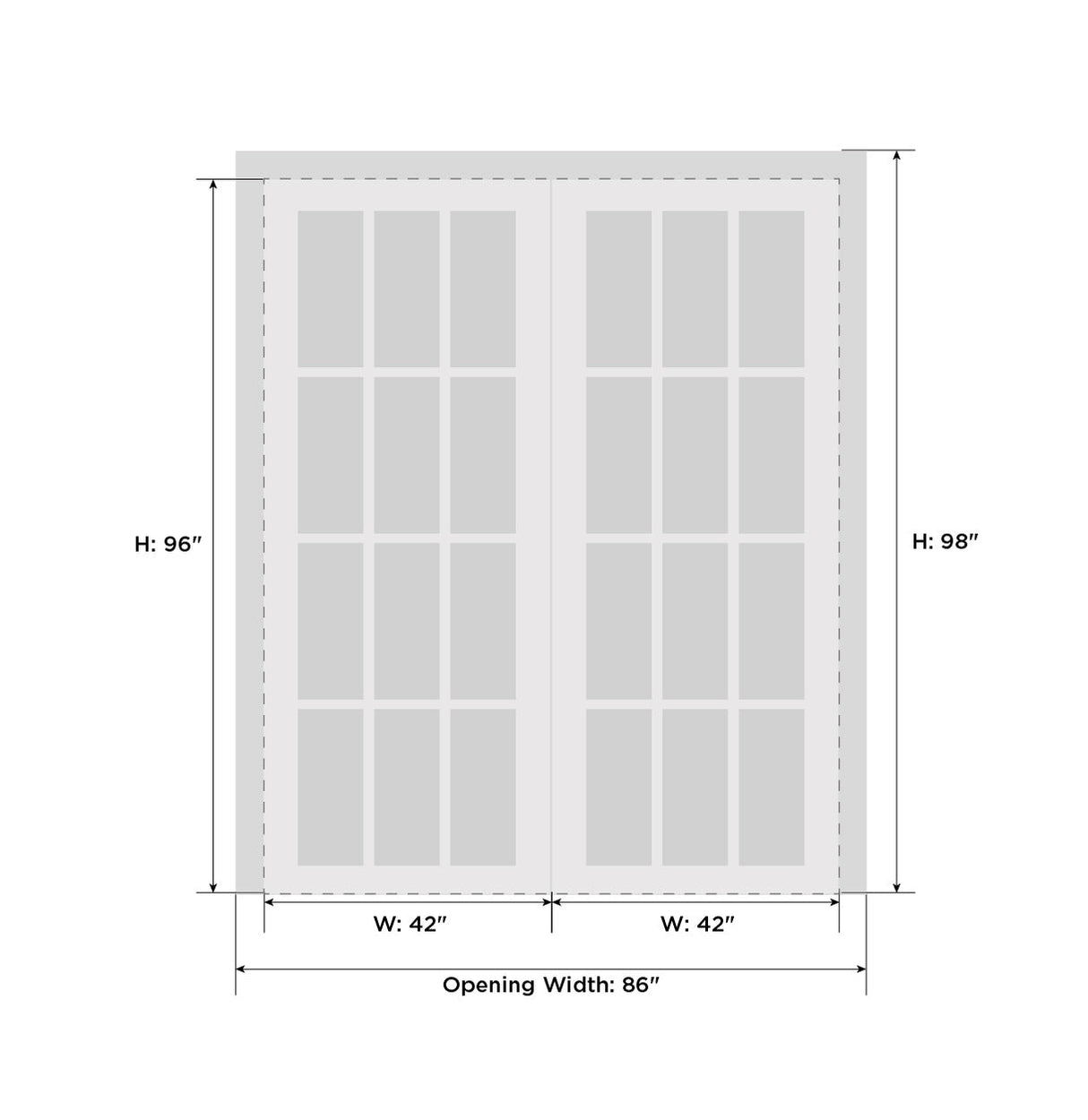 Quadro 4522 White Silk with Clear Glass