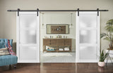 Lucia 2552 White Silk with Opaque Glass