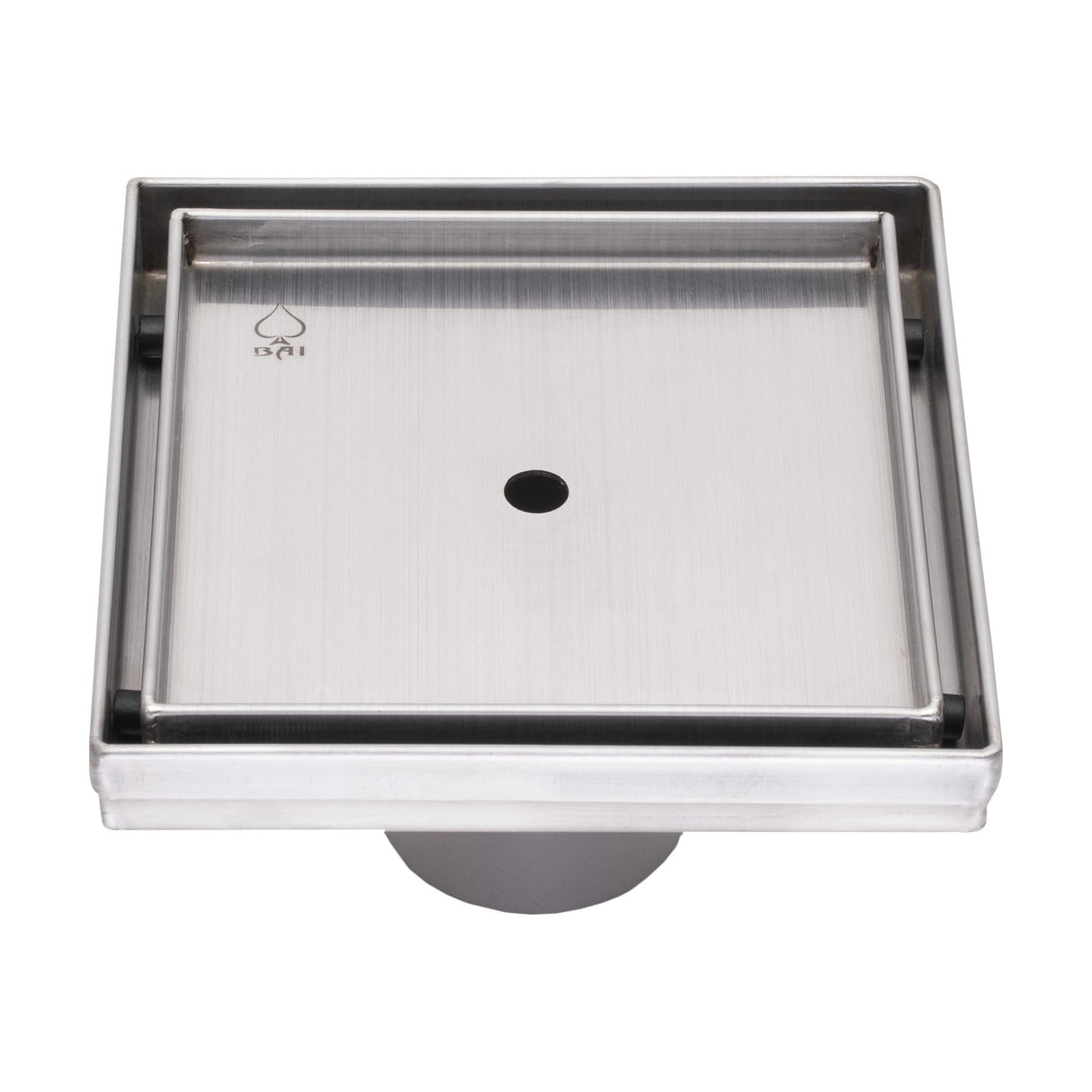 KOLO 0577 Stainless Steel 5-inch Tile Insert Square Shower Drain