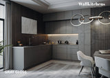 Kitchen Culinary Haven Collection Gray Color Base Size 9Ft Wide