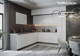 Kitchen Culinary Haven Collection White Matte Color Base Size 9Ft Wide