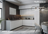 Kitchen Culinary Haven Collection White Gloss Color Base Size 9Ft Wide