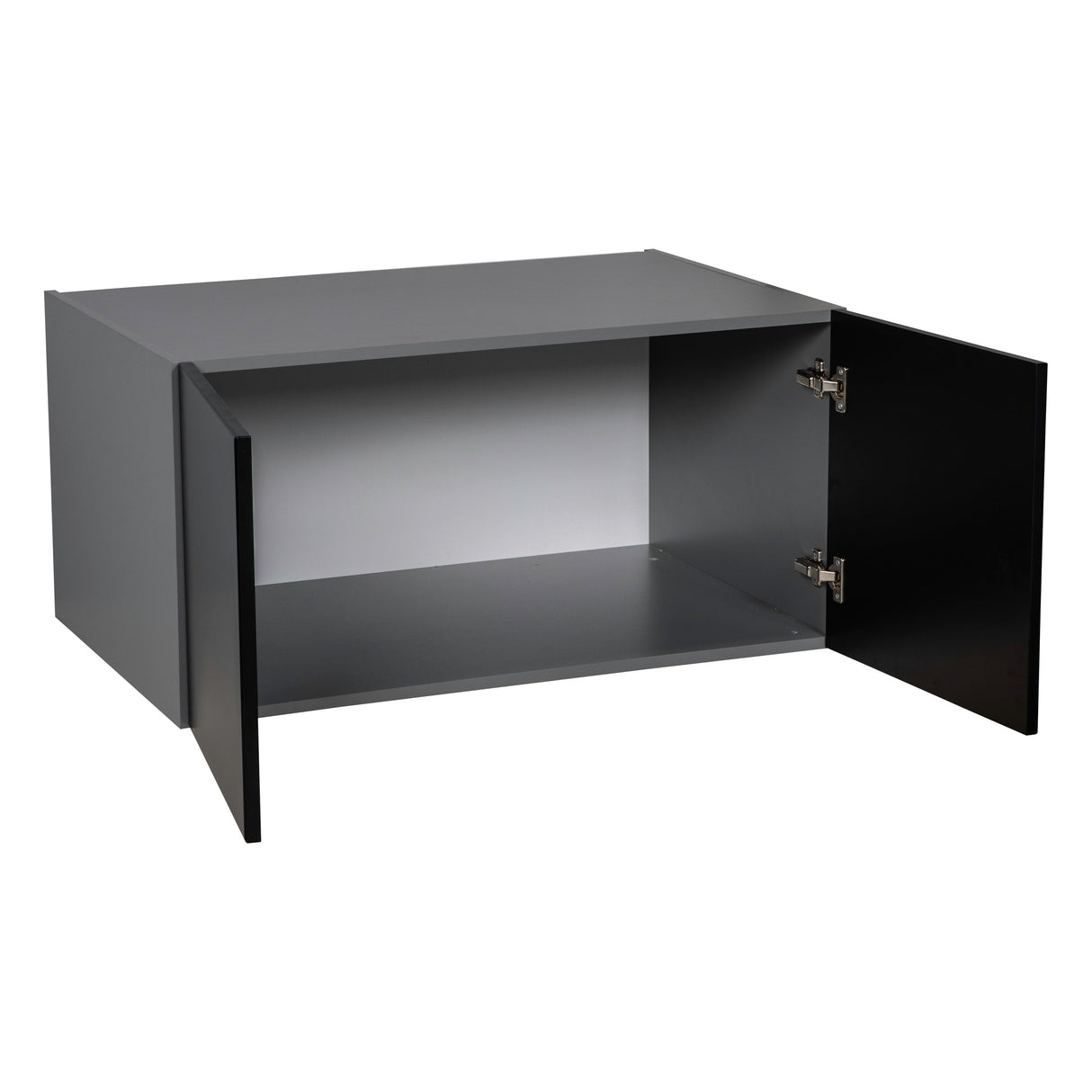 24" x 15" Wall Cabinet-Double Door-with Black Matte door