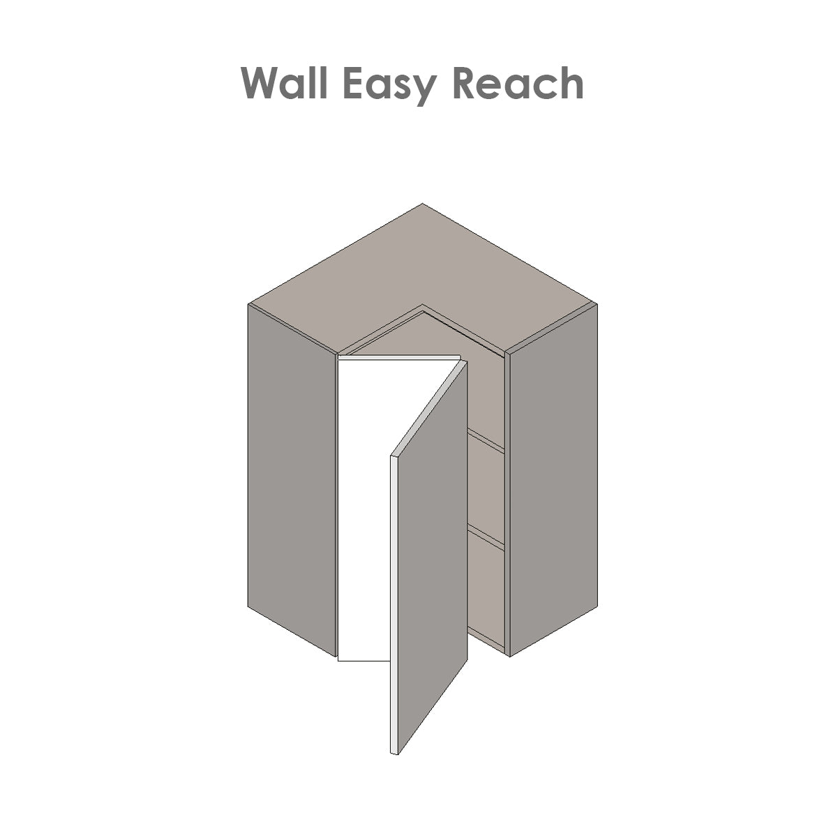 24" x 36" Wall Easy Reach-Double Door-Grey