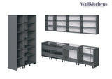 Kitchen Oasis Collection Gray & White Gloss Color Base Size 10Ft Wide