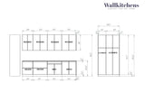Kitchen Oasis Collection White Matte Color Base Size 10Ft Wide
