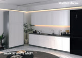 Kitchen Oasis Collection White Matte Color Base Size 10Ft Wide