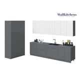Kitchen Oasis Collection Gray & White Gloss Color Base Size 10Ft Wide