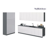 Kitchen Oasis Collection White Gloss Color Base Size 10Ft Wide