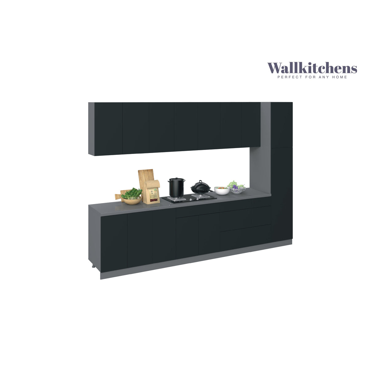 Kitchen Metropolitan Collection Black Color Base Size 11Ft Wide