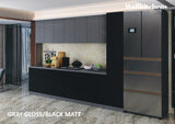 Kitchen Metropolitan Collection Black & Gray Color Base Size 11Ft Wide