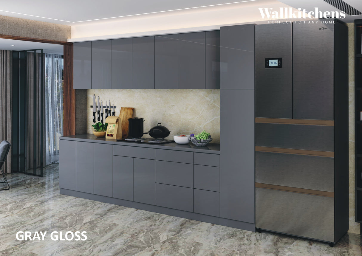 Kitchen Metropolitan Collection Gray Color Base Size 11Ft Wide