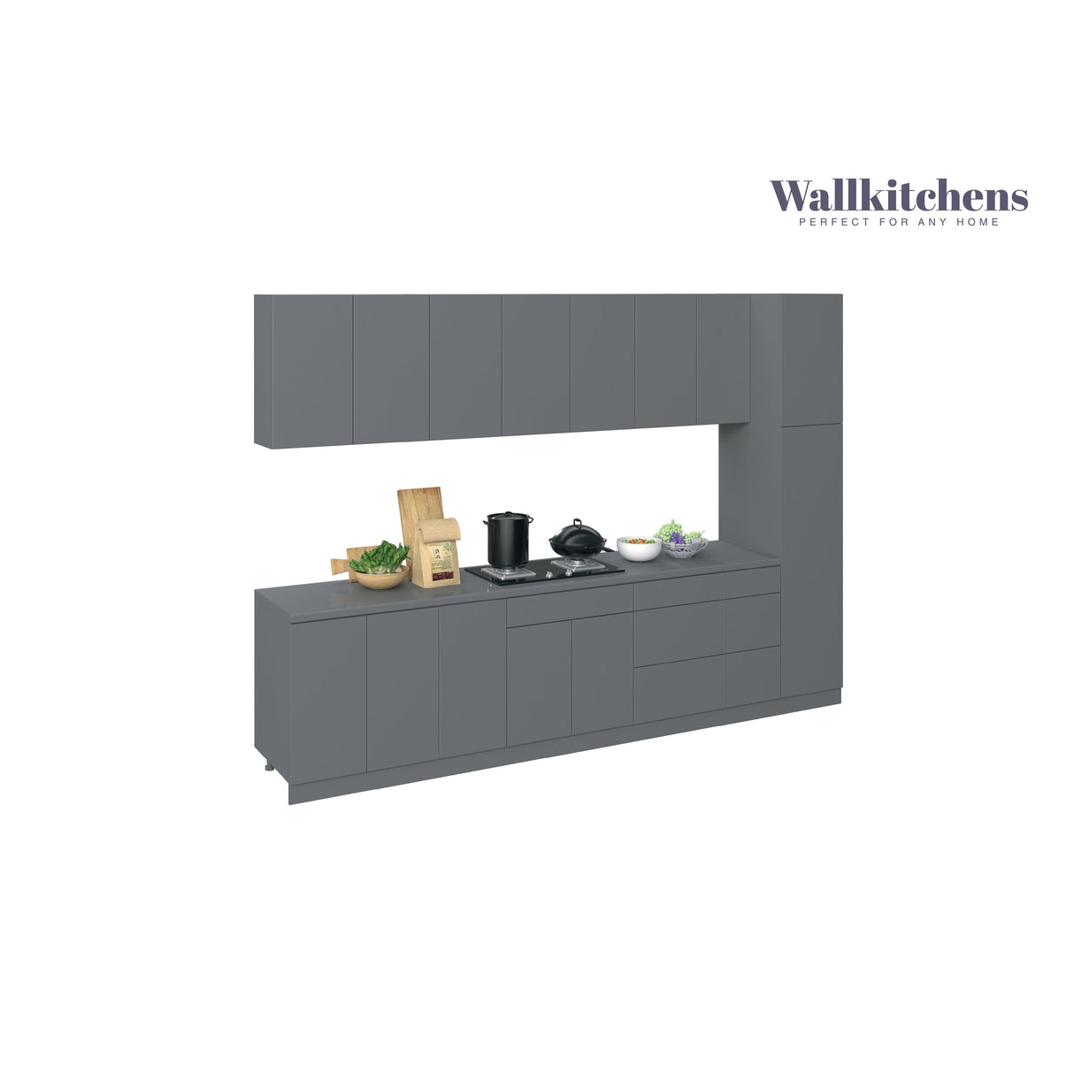 Kitchen Metropolitan Collection Gray Color Base Size 11Ft Wide