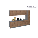 Kitchen Metropolitan Collection Natural Teak Color Base Size 11Ft Wide