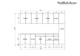 Kitchen Metropolitan Collection White Matte Color Base Size 11Ft Wide