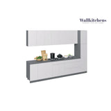 Kitchen Metropolitan Collection White Gloss Color Base Size 11Ft Wide