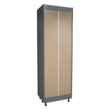 36" x 84" Utility Cabinet-Four Door-with Grey Gloss door