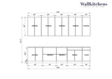 Kitchen Elite Epicure Collection White Matte Color Base Size 11Ft Wide