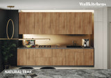 Kitchen Elite Epicure Collection Natural Teak Color Base Size 11Ft Wide
