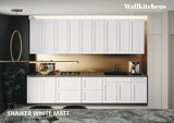 Kitchen Elite Epicure Collection White Matte Color Base Size 11Ft Wide