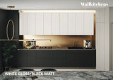 Kitchen Elite Epicure Collection Black & White Gloss Color Base Size 11Ft Wide