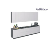 Kitchen Elite Epicure Collection White Gloss Color Base Size 11Ft Wide
