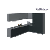 Kitchen Timeless Collection Black & Gray Color Base Size 12Ft Wide