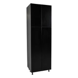 24" x 96" Utility Cabinet-Four Door-with Black Matte door