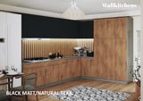 Kitchen Timeless Collection Natural Teak & Black Color Base Size 12Ft Wide