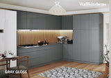 Kitchen Timeless Collection Gray Color Base Size 12Ft Wide