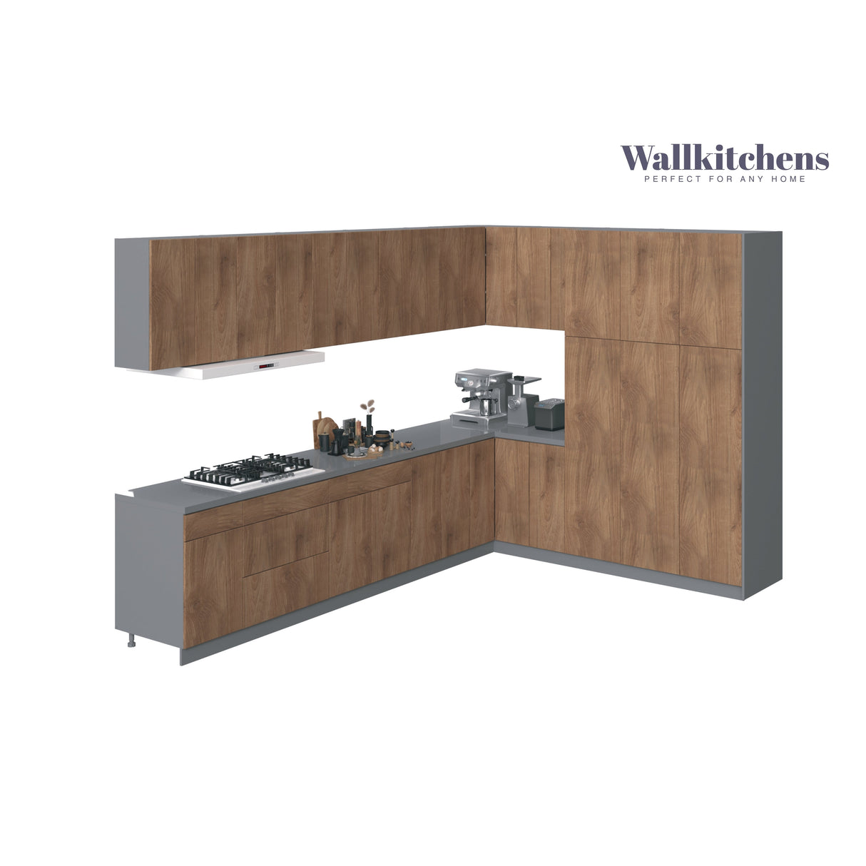 Kitchen Timeless Collection Natural Teak Color Base Size 12Ft Wide
