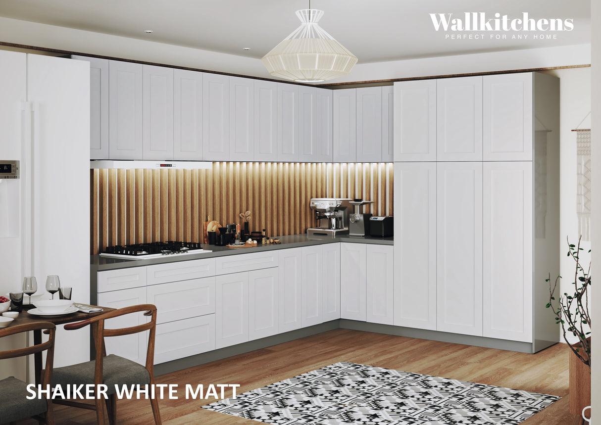 Kitchen Timeless Collection White Matte Color Base Size 12Ft Wide