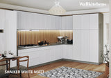 Kitchen Timeless Collection White Matte Color Base Size 12Ft Wide