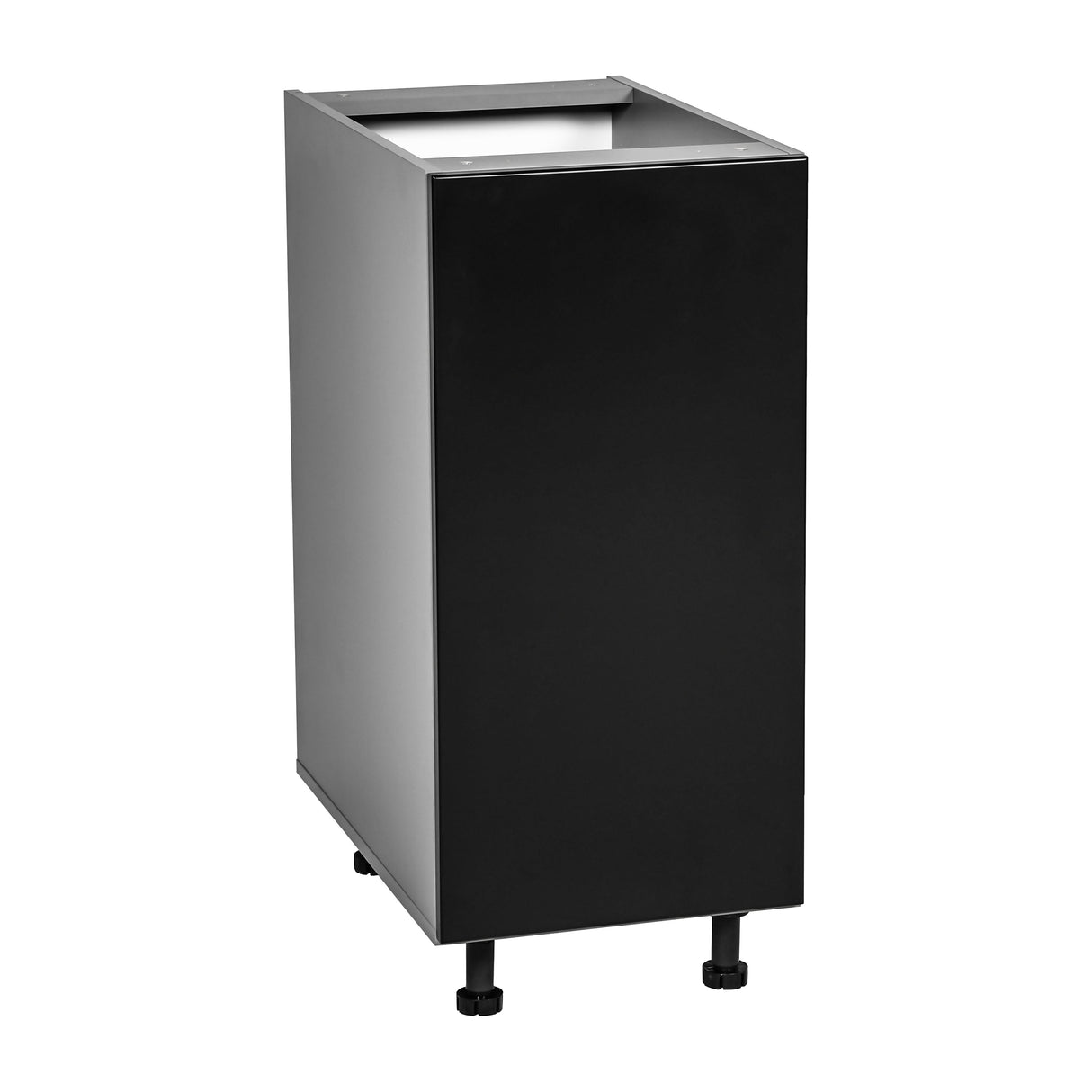 9" Base Cabinet High Single Door with Black Matte door