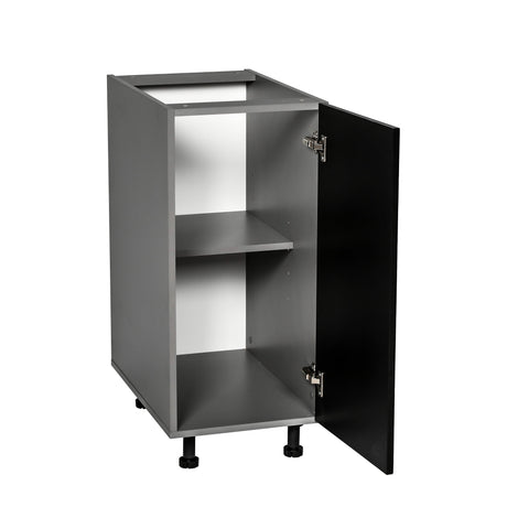 9" Base Cabinet High Single Door with Black Matte door