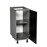 24" Base Cabinet High Single Door with Black Matte door