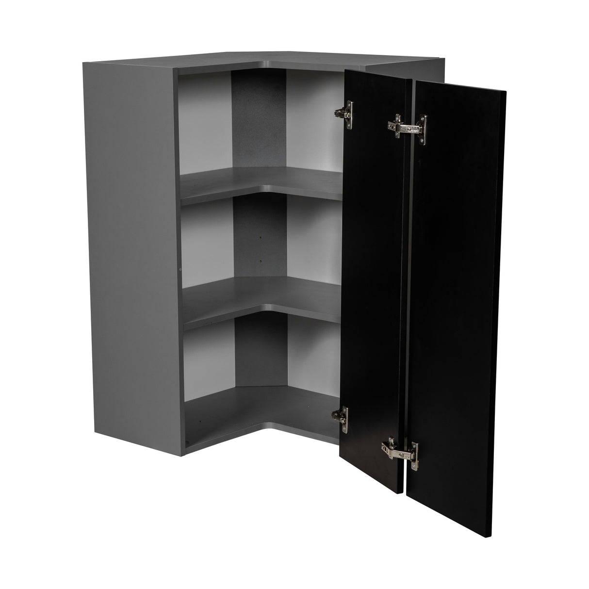 24" x 30" Wall Easy Reach-Double Door-with Black Matte door