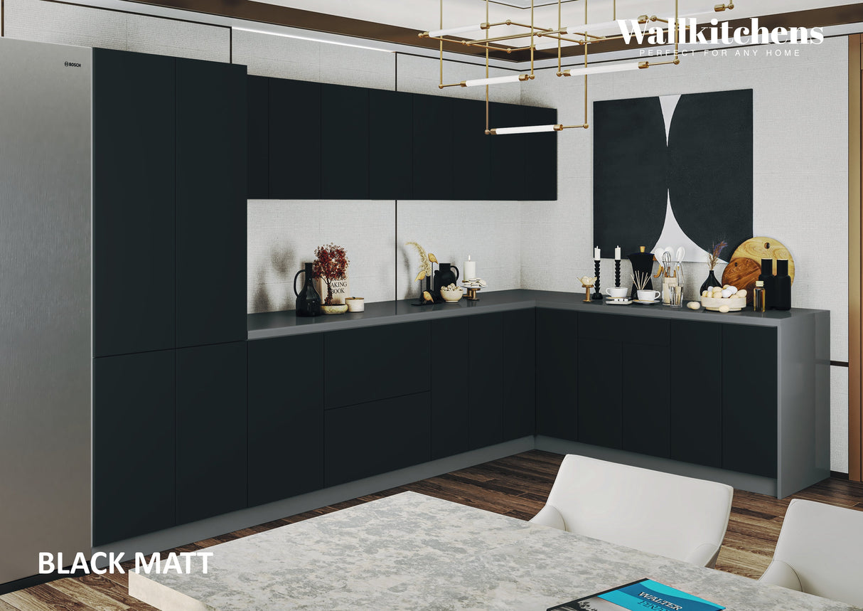 Kitchen Prestige Collection Black Color Base Size 11Ft Wide