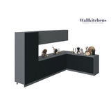 Kitchen Prestige Collection Black & Gray Color Base Size 11Ft Wide