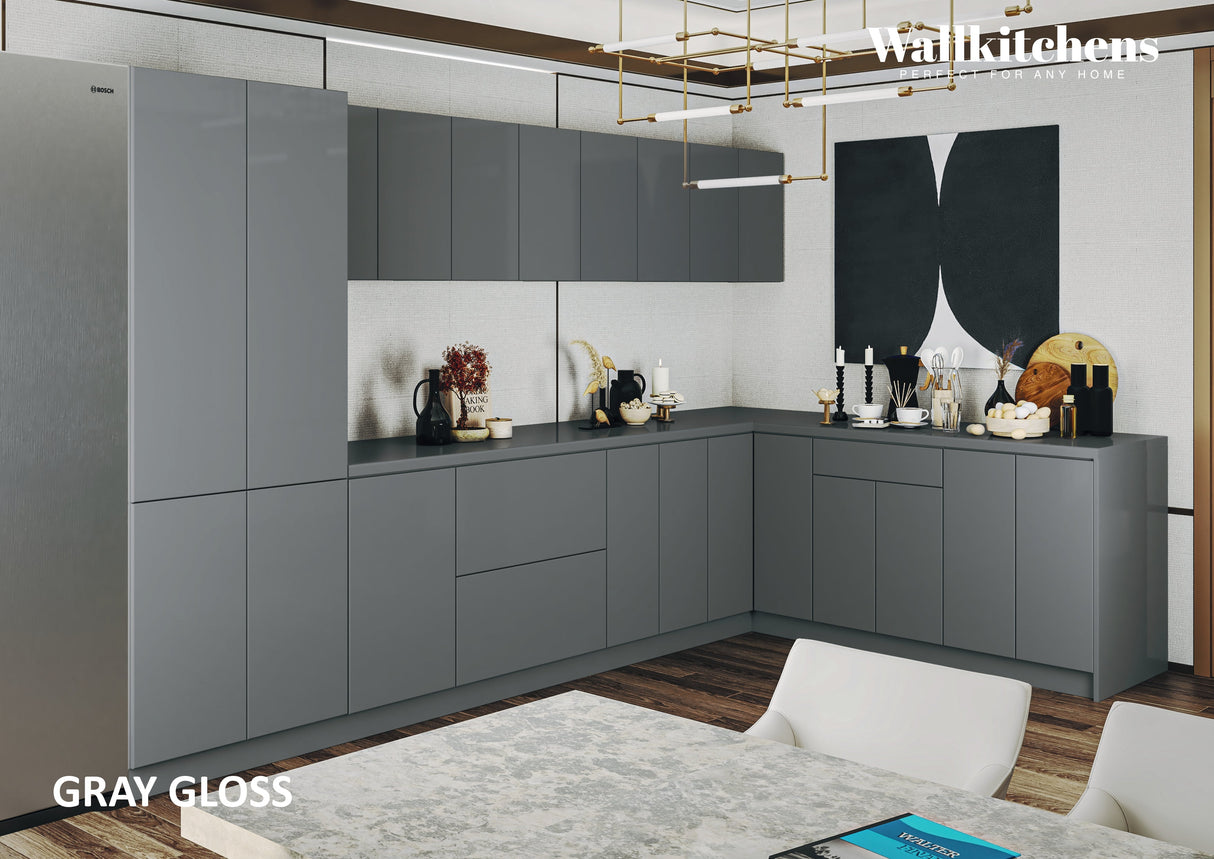 Kitchen Prestige Collection Gray Color Base Size 11Ft Wide