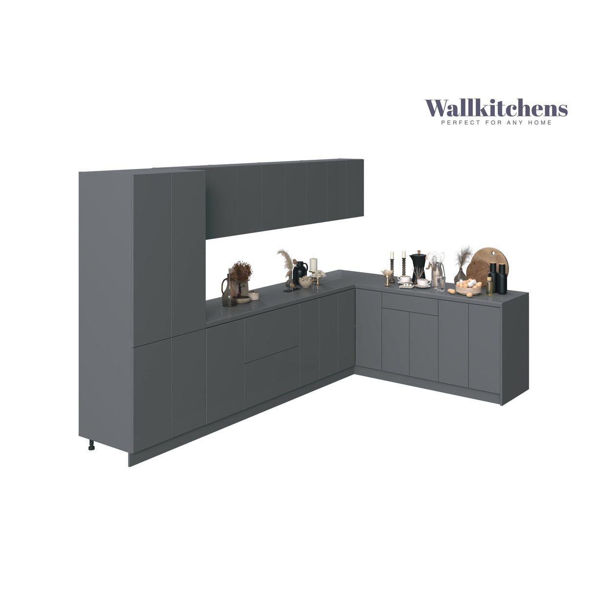 Kitchen Prestige Collection Gray Color Base Size 11Ft Wide