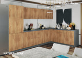 Kitchen Prestige Collection Natural Teak Color Base Size 11Ft Wide