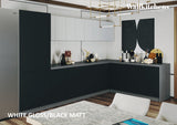 Kitchen Prestige Collection Black & White Gloss Color Base Size 11Ft Wide