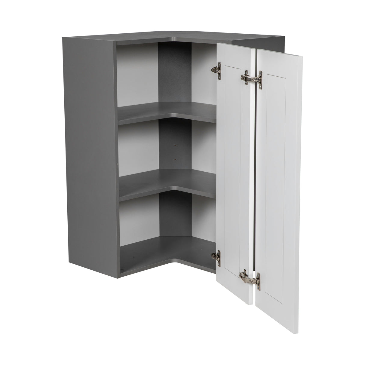 24" x 36" Wall Easy Reach-Double Door-with Shaker White Matte door