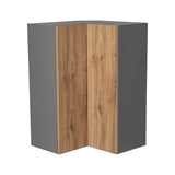 24" x 36" Wall Easy Reach-Double Door-with Natural Teak door