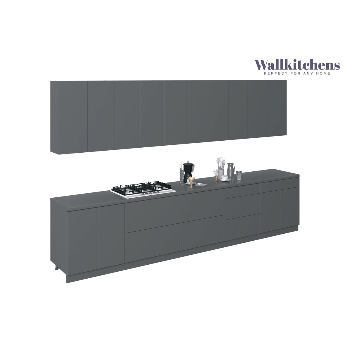 Kitchen Signature Collection Gray Color Base Size 13Ft Wide