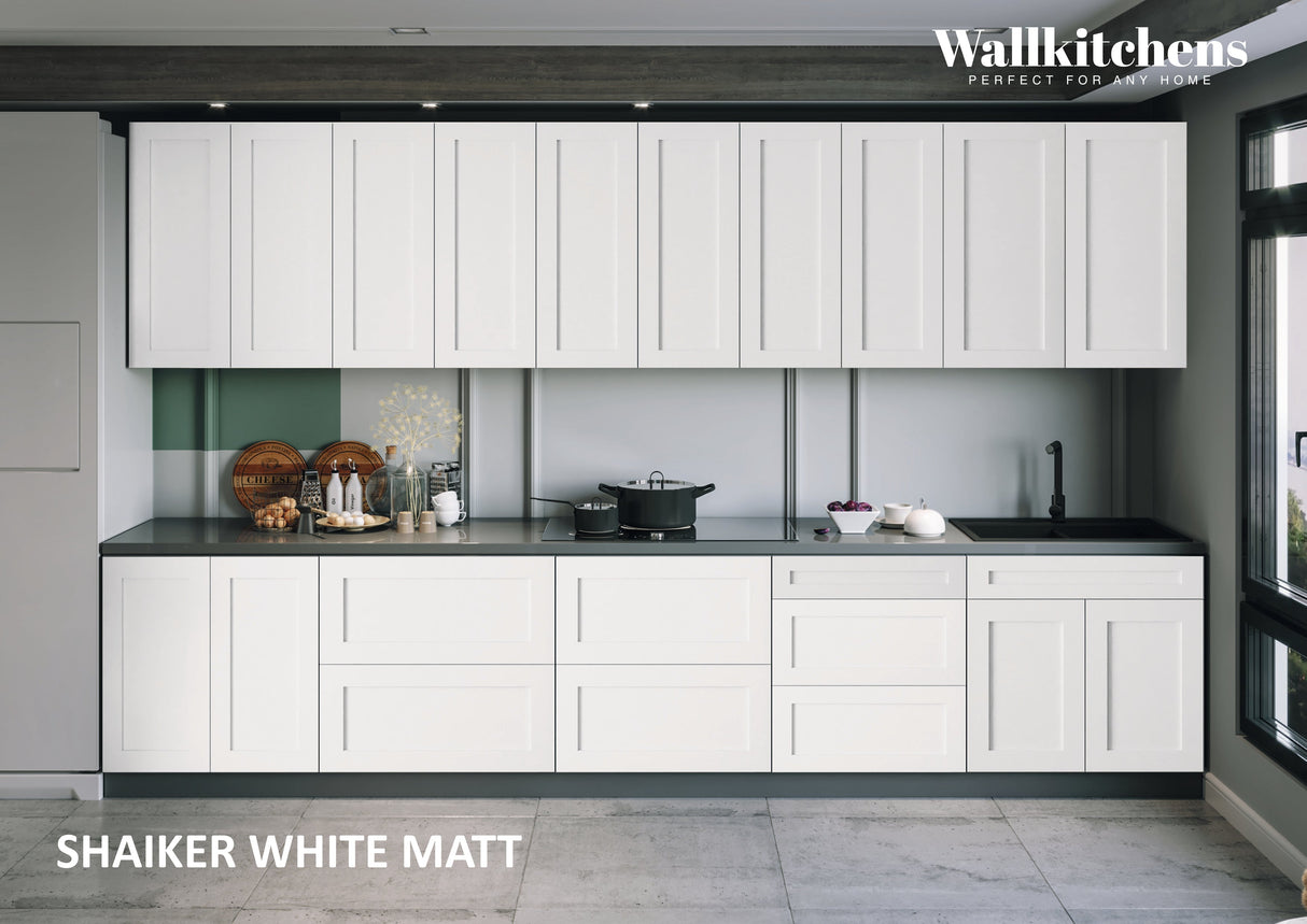 Kitchen Signature Collection White Matte Color Base Size 13Ft Wide