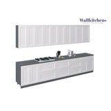 Kitchen Signature Collection White Matte Color Base Size 13Ft Wide