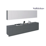 Kitchen Signature Collection Gray & White Gloss Color Base Size 13Ft Wide