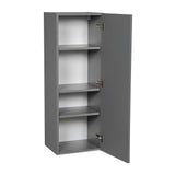 18" x 42" Wall Cabinet-Single Door-with Grey Gloss door